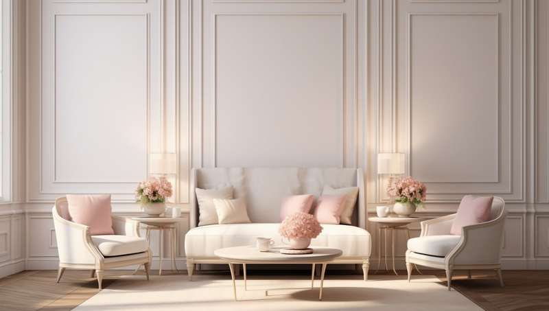 Applique murale rose