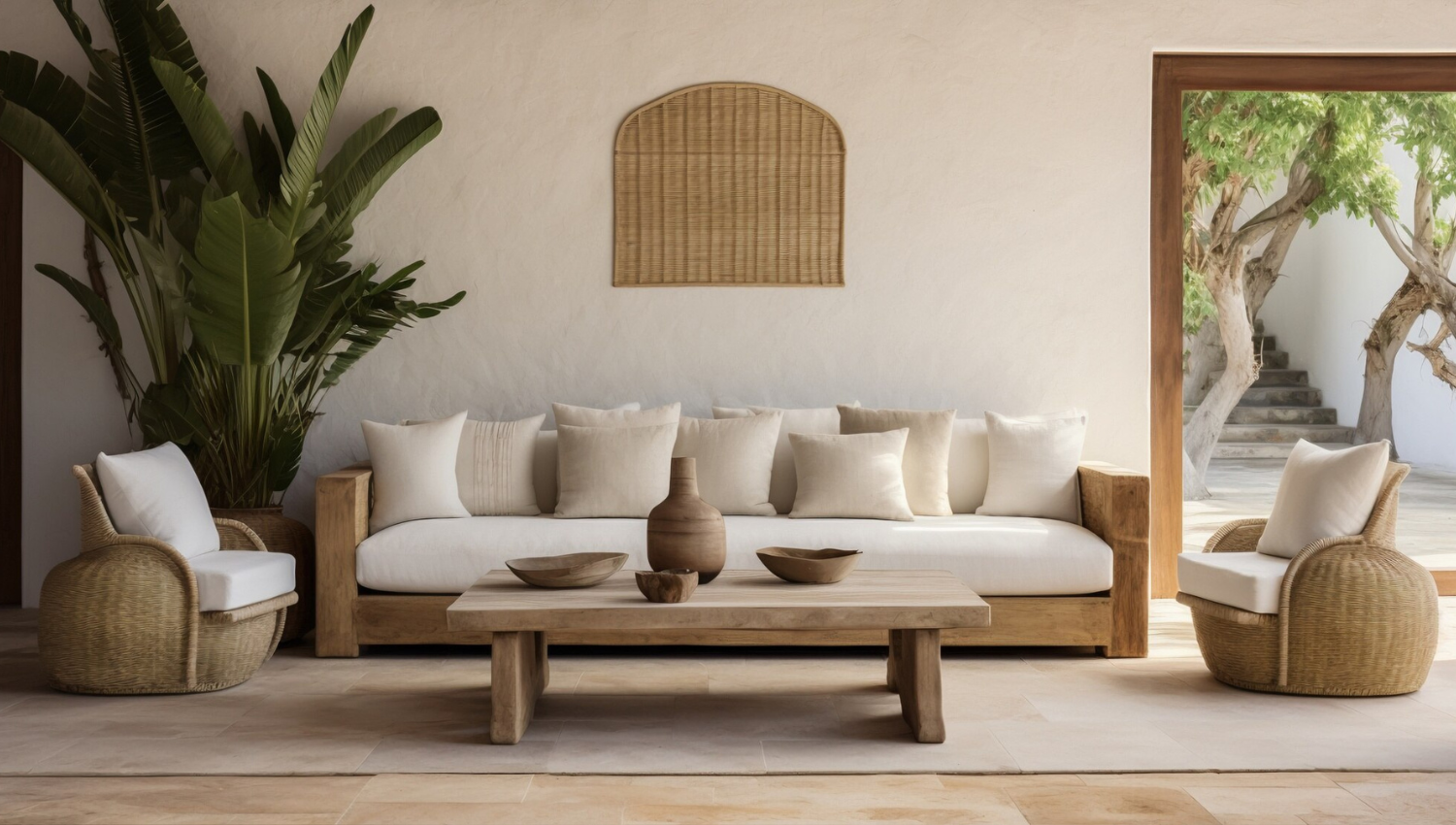 Applique murale bambou