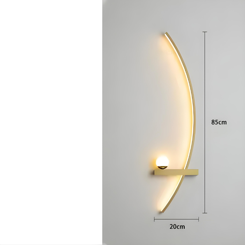 Applique Murale LED Minimaliste Moderne | Arc de Cercle