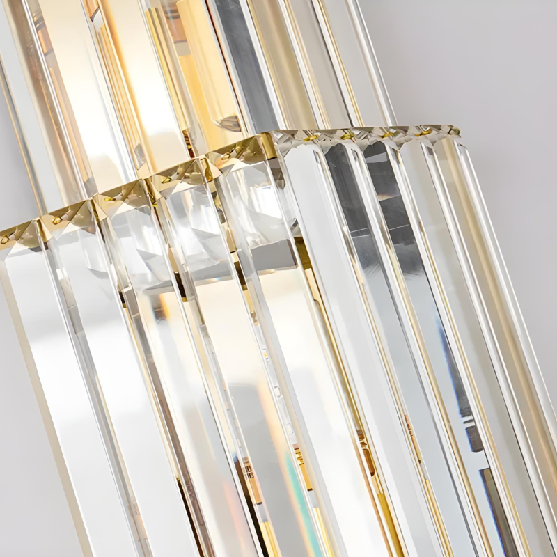 Applique Murale Cristal en Verre Haut de Gamme Moderne pour Salon | Design Hôtel de Luxe