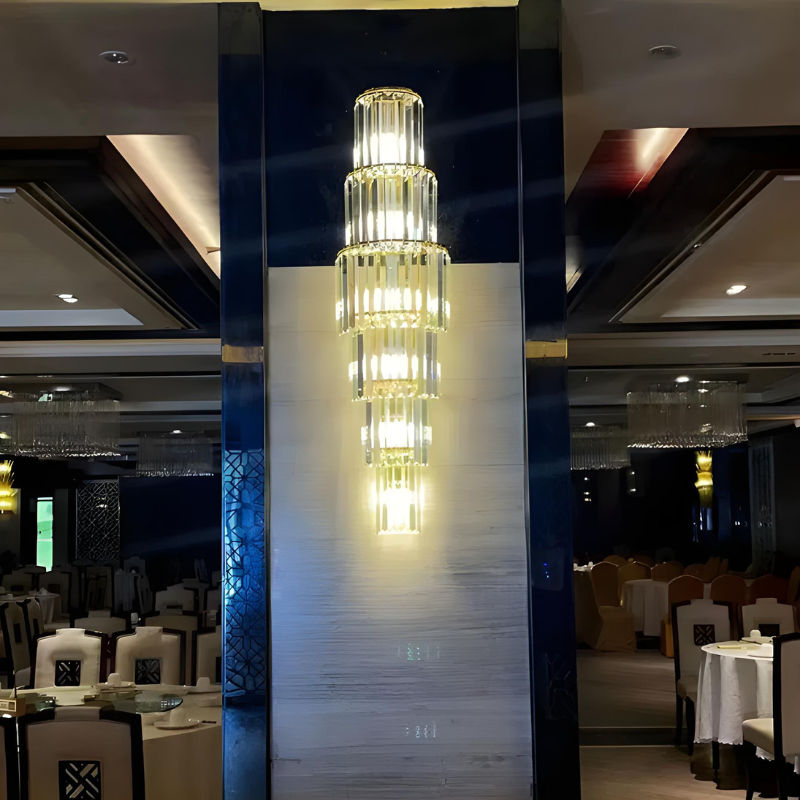 Applique Murale Cristal en Verre Haut de Gamme Moderne pour Salon | Design Hôtel de Luxe