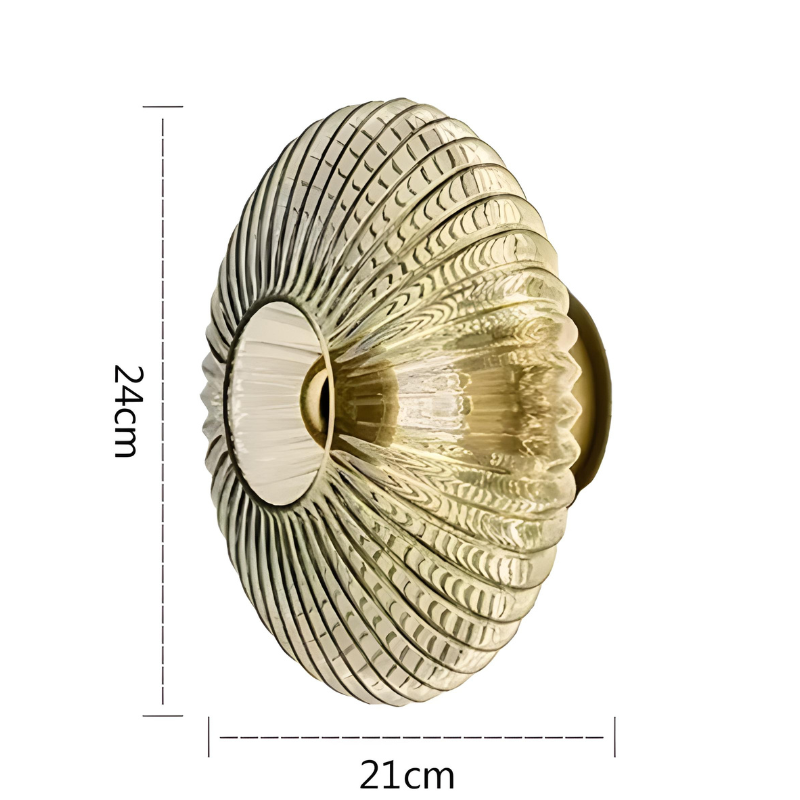 Applique Murale Décorative en Verre | Cercle