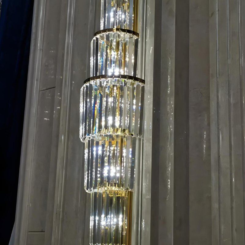 Applique Murale Cristal en Verre Haut de Gamme Moderne pour Salon | Design Hôtel de Luxe