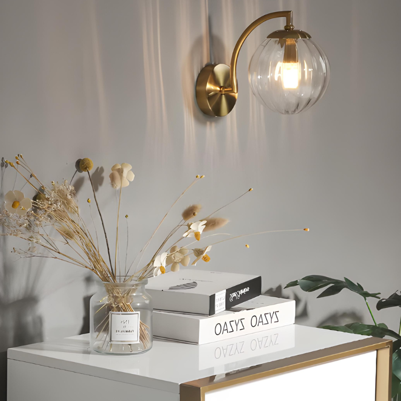 Applique Murale LED en Verre Coloré | Design Nordique Minimaliste