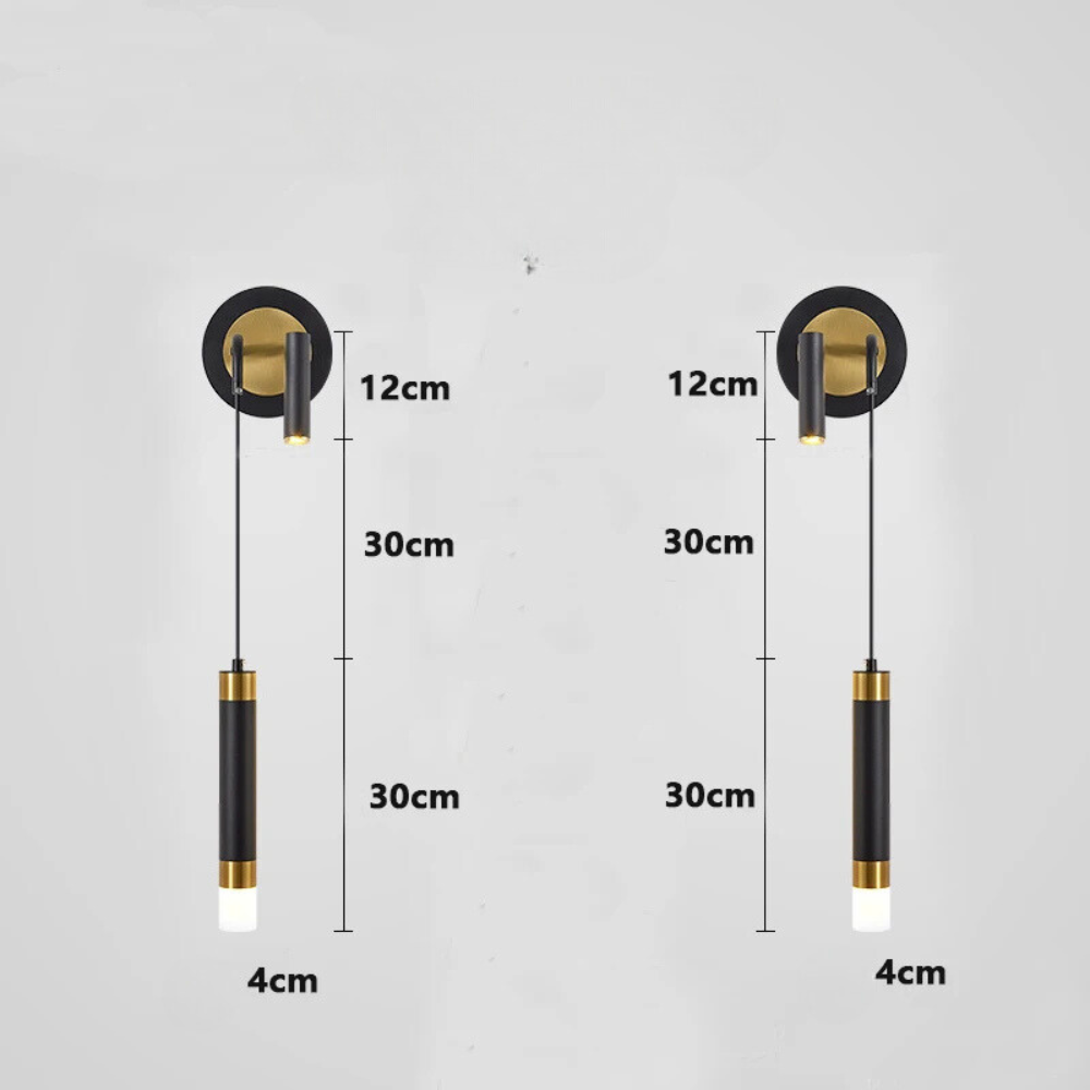 Applique Murale Chambre à Coucher | Nordique à Double Tête