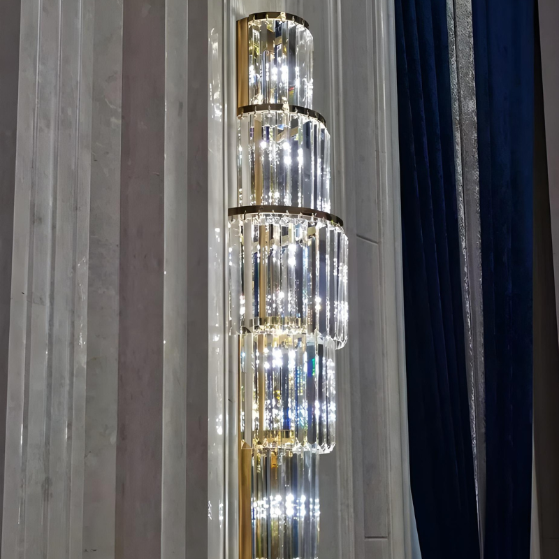 Applique Murale Cristal en Verre Haut de Gamme Moderne pour Salon | Design Hôtel de Luxe