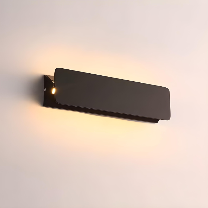 Applique Murale LED Rectangulaire Ajustable Noire