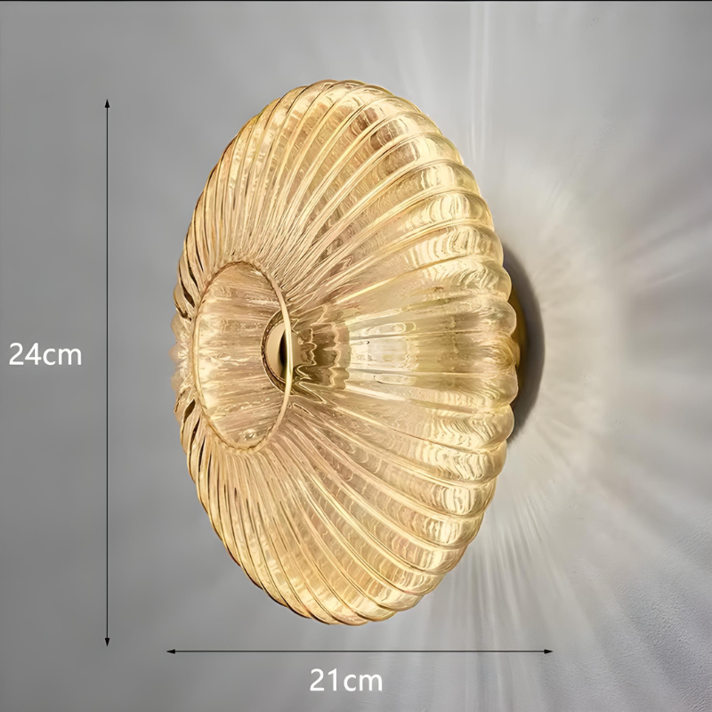 Applique Murale Décorative en Verre | Cercle