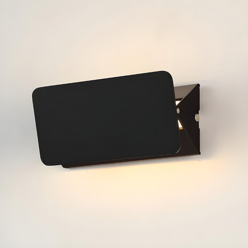 Applique Murale LED Rectangulaire Ajustable Noire
