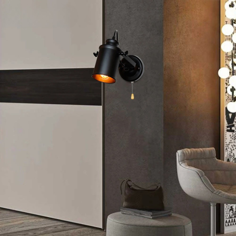 Applique Murale Rétro Orientable | Métal vieilli