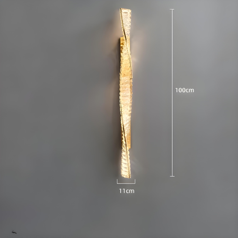 Applique Murale LED Dorée à Éclats de Cristal Haut de Gamme | Design Moderne Décoratif