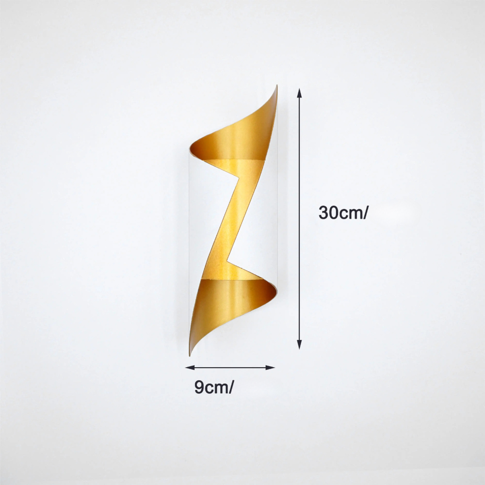 Applique Murale LED Design Nordique en Spirale