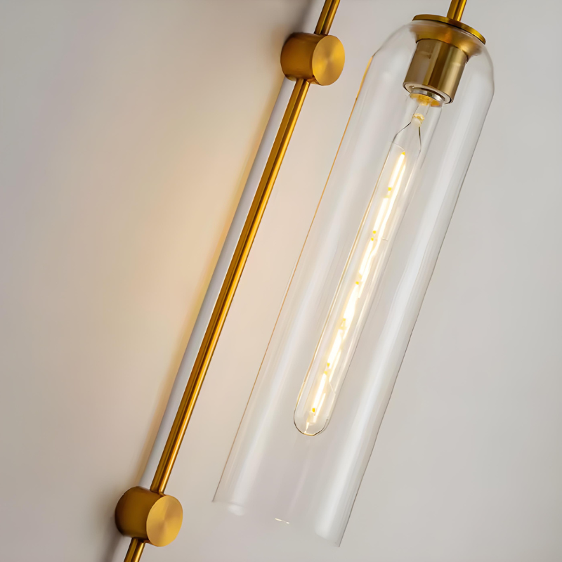 Applique Murale Salon LED Cylindrique en Verre Moderne Nordique
