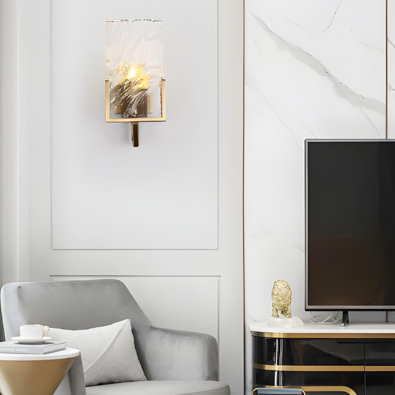 Applique Murale LED Cristal | Design de Luxe Décoratif pour Salon Moderne