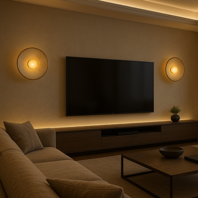 Applique Murale LED Ronde Rétro Nordique