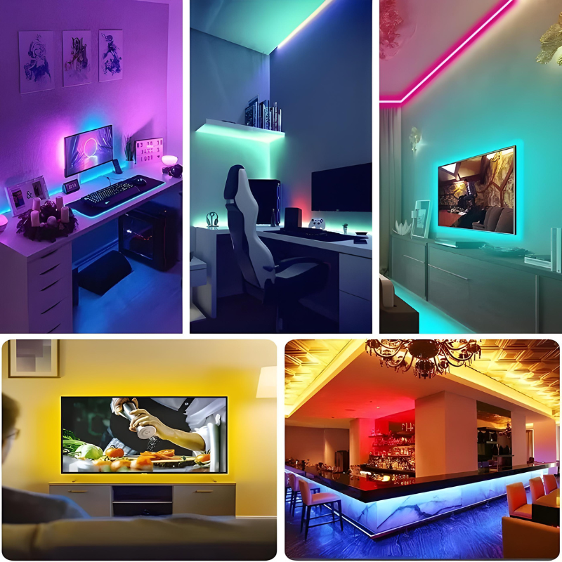 Bande LED avec contrôle 3 touches | Lumière d’ambiance décorative