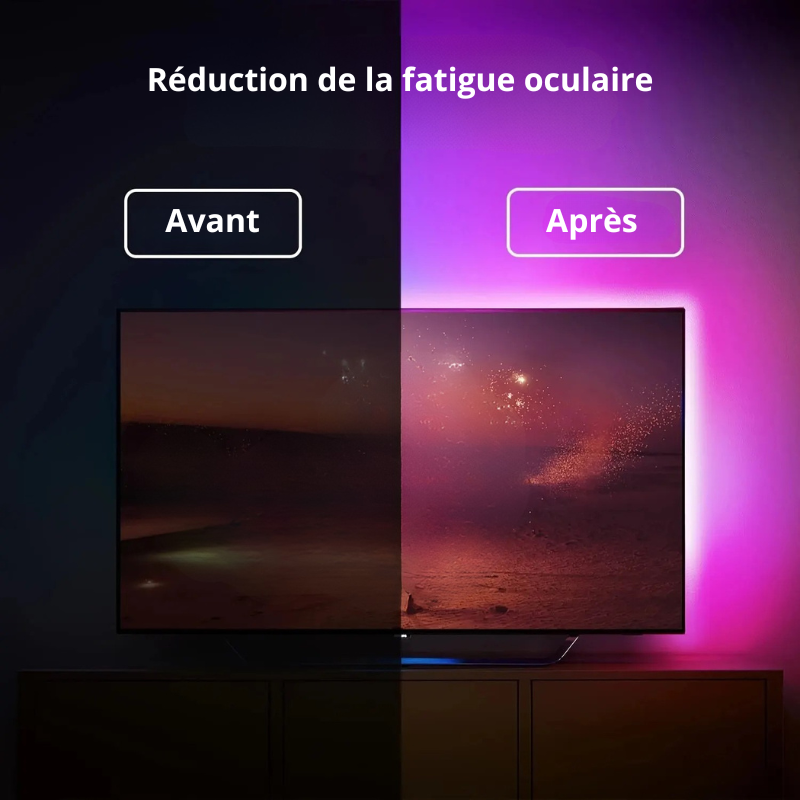 Bande LED avec contrôle 3 touches | Lumière d’ambiance décorative