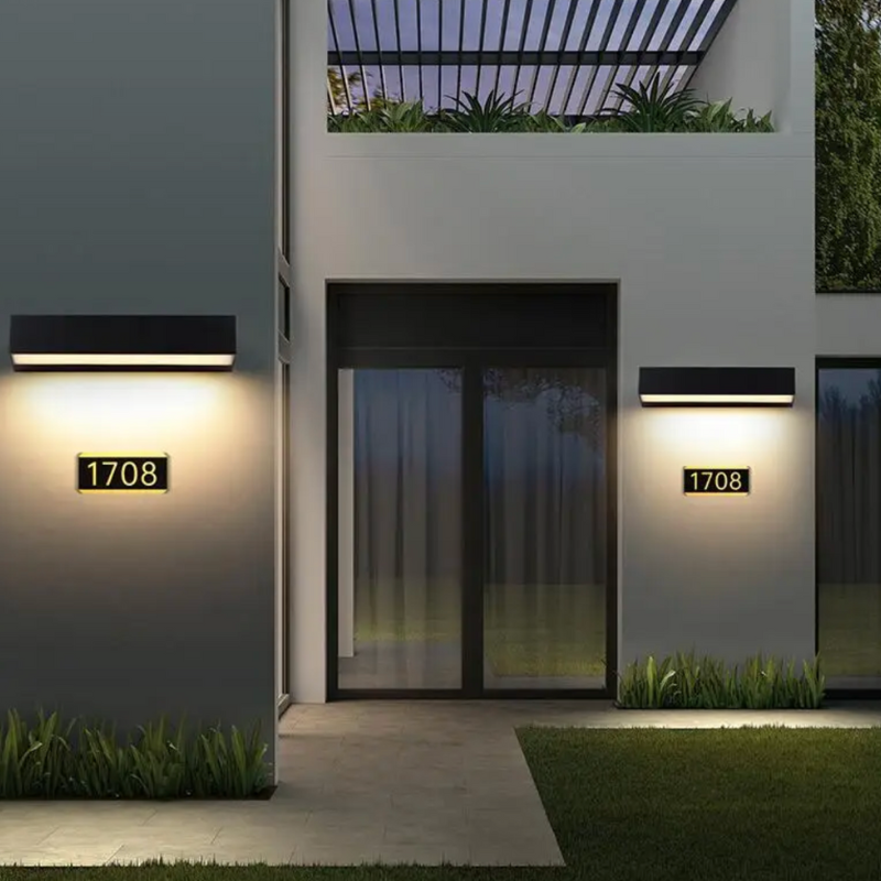 Applique Extérieure Murale LED Extérieur Rectangulaire Décoratif