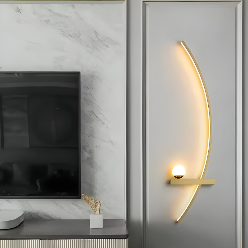 Applique Murale LED Minimaliste Moderne | Arc de Cercle