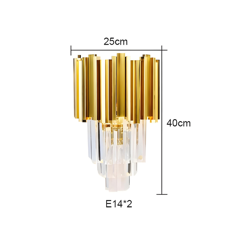 Applique Murale LED Cristal Moderne pour Salon | Design Haut de gamme