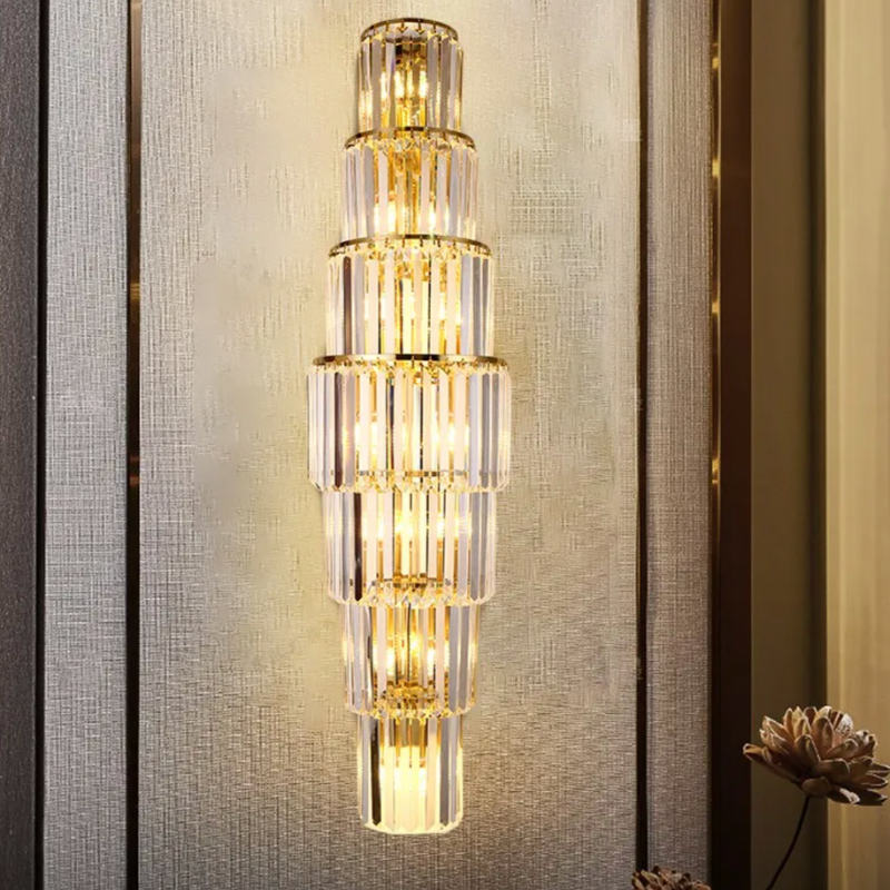 Applique Murale Cristal en Verre Haut de Gamme Moderne pour Salon | Design Hôtel de Luxe