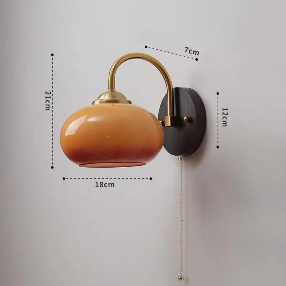 Applique Murale en Verre avec Interrupteur | Originale Luxueuse