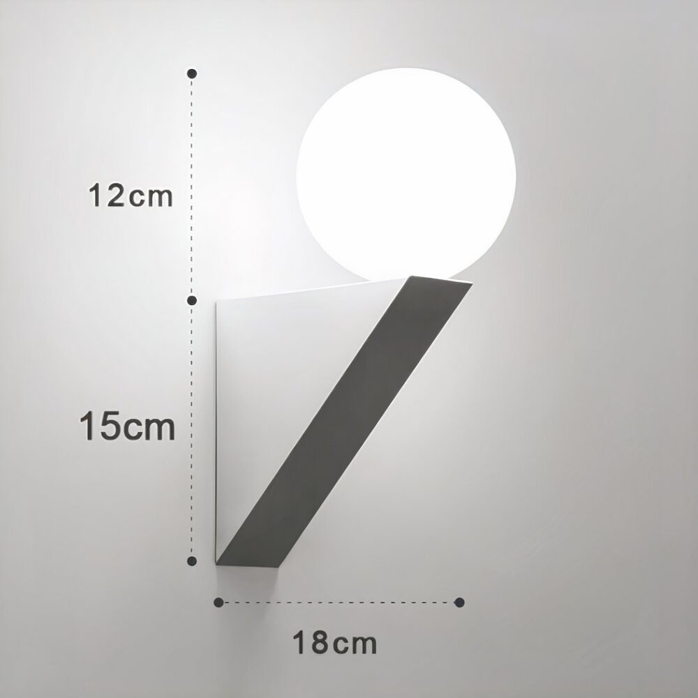 Applique Murale LED Moderne et Luxueuse | Boule de Verre