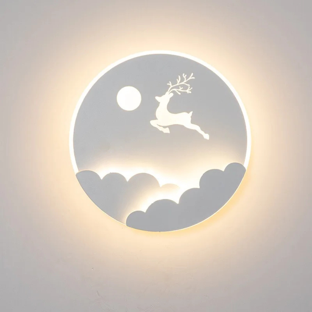 Applique Murale Chambre d'Enfant Moderne | Étoile et Cerf