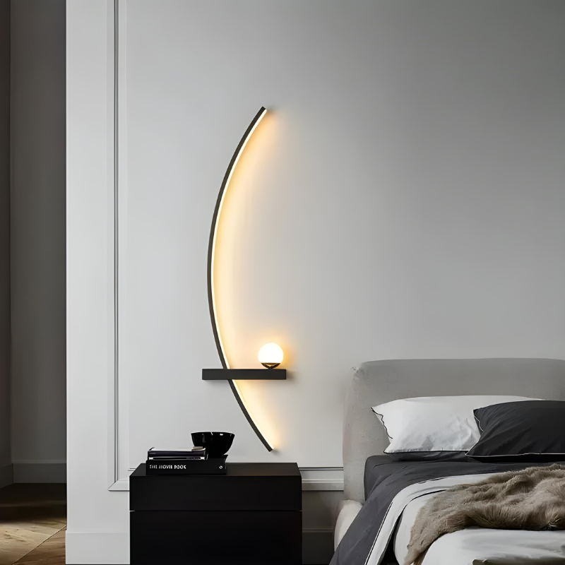 Applique Murale LED Minimaliste Moderne | Arc de Cercle