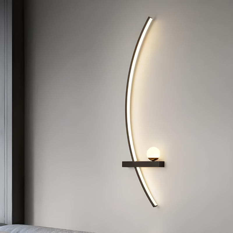 Applique Murale LED Minimaliste Moderne | Arc de Cercle