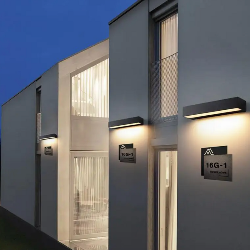 Applique Extérieure Murale LED Extérieur Rectangulaire Décoratif