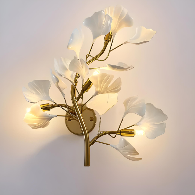 Applique Murale LED Décoratif Moderne en Céramique Dorée | Éclairage Design Haut de Gamme