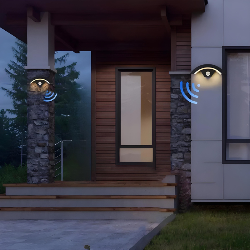 Applique Murale LED Extérieur Moderne avec Capteur