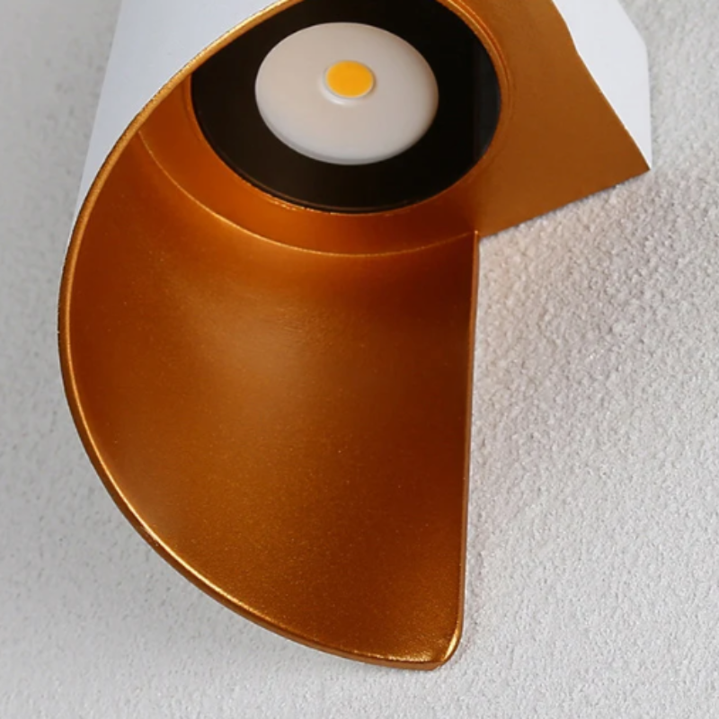 Applique Murale LED Extérieure Scandinave Design Spiralé Minimaliste et Moderne | Étanche