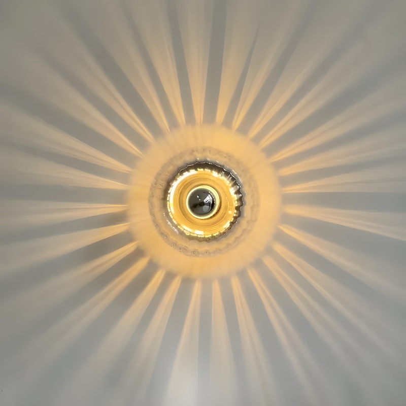 Applique Murale en Verre | Effet Soleil