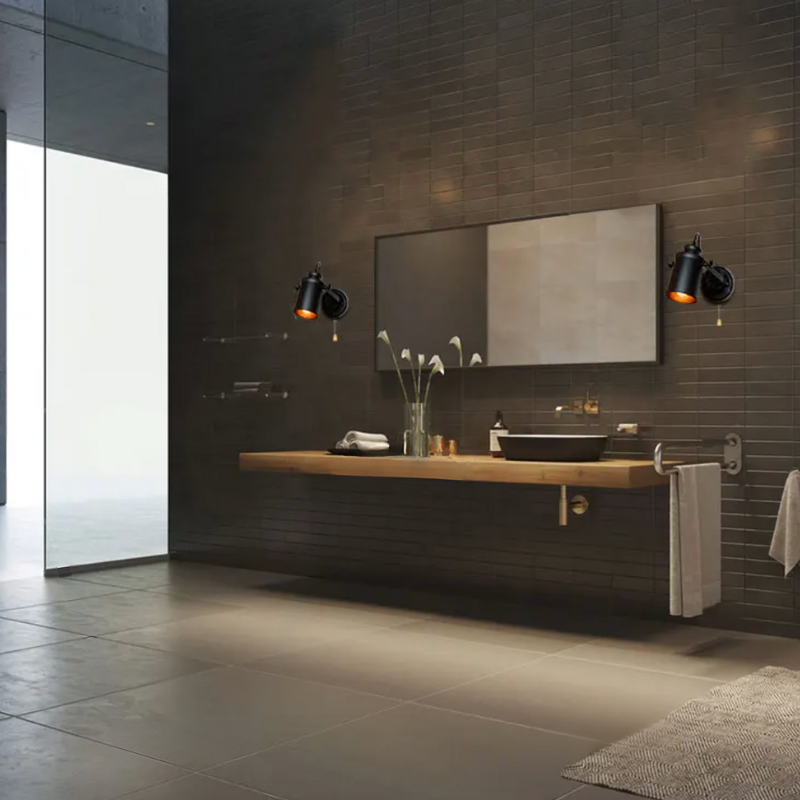 Applique Murale Rétro Orientable | Métal vieilli