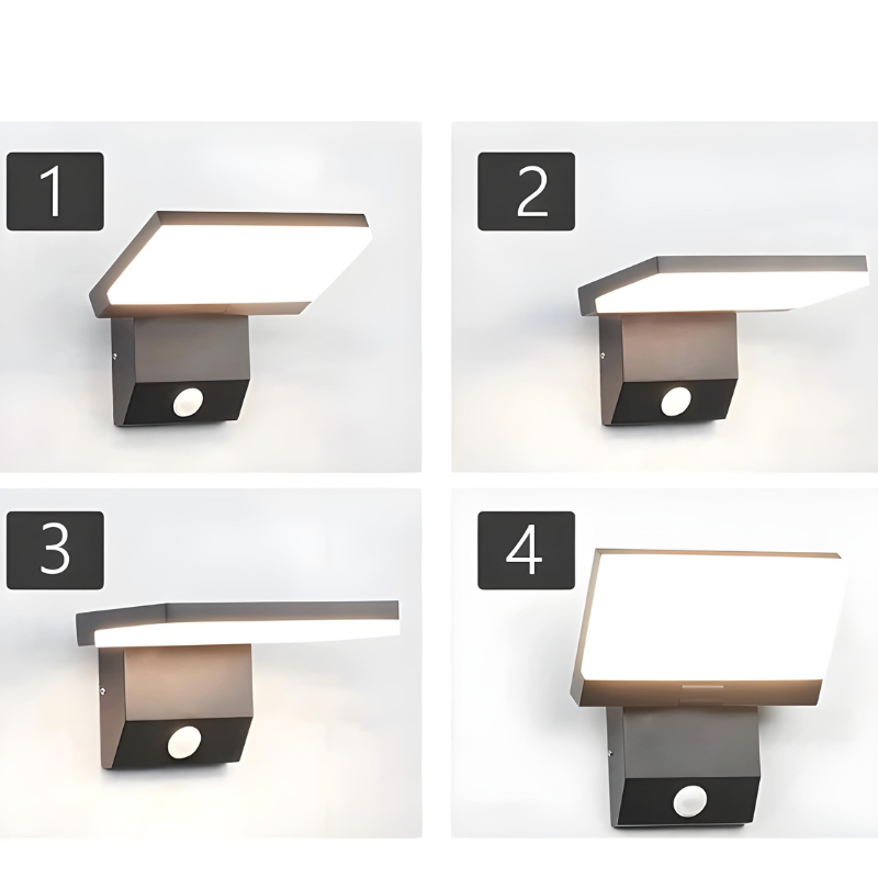 Applique Murale LED Extérieure Moderne et Minimaliste avec Détecteur de Mouvement