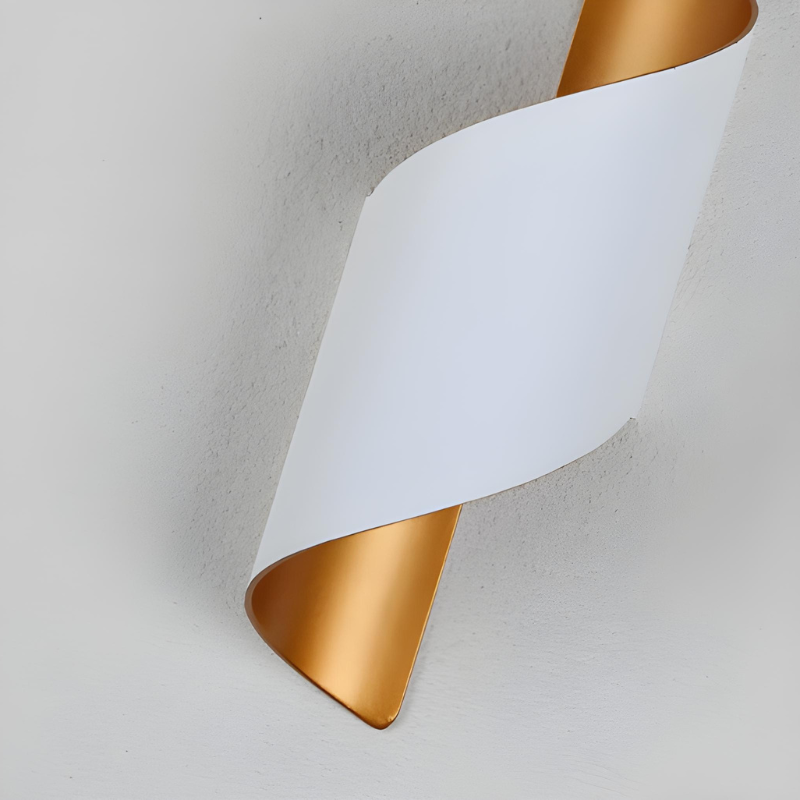 Applique Murale LED Extérieure Scandinave Design Spiralé Minimaliste et Moderne | Étanche