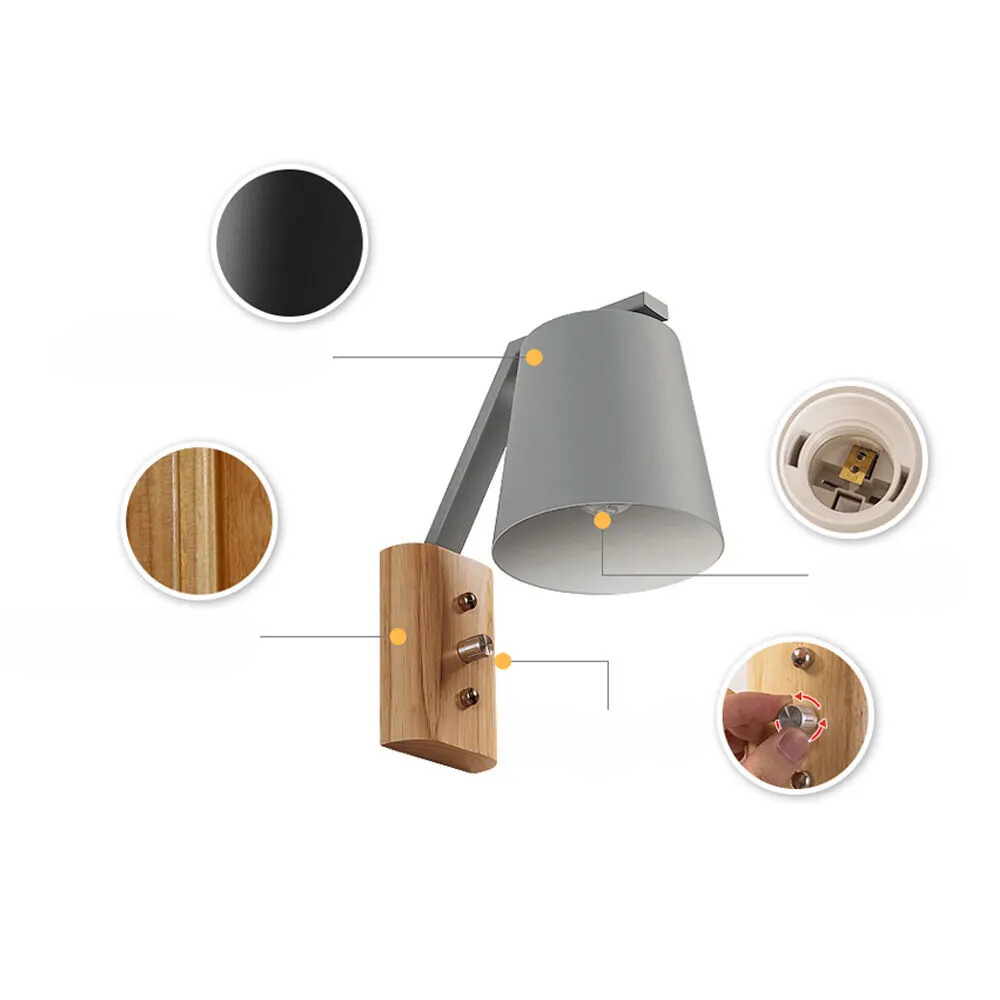 Applique Murale avec Interrupteur | Nordique Moderne et Décorative