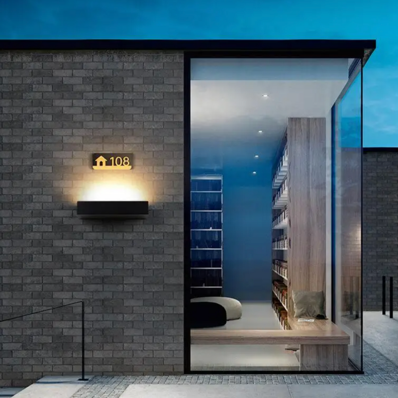 Applique Extérieure Murale LED Extérieur Rectangulaire Décoratif