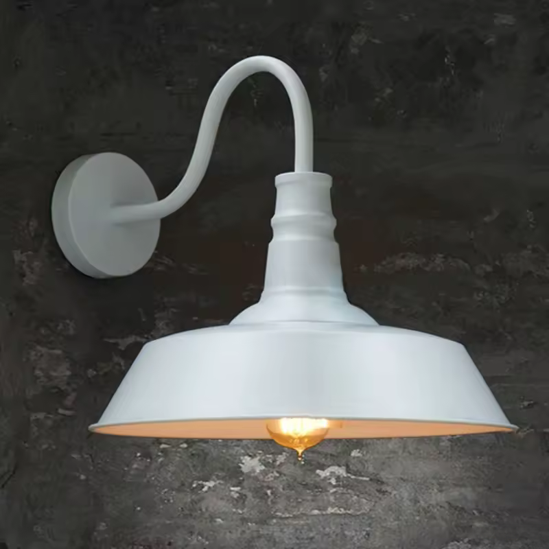 Applique Murale avec Interrupteur | Rétro Industrielle en Fer