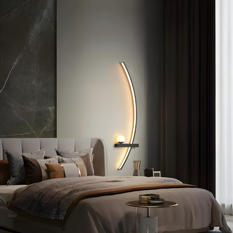 Applique Murale LED Minimaliste Moderne | Arc de Cercle
