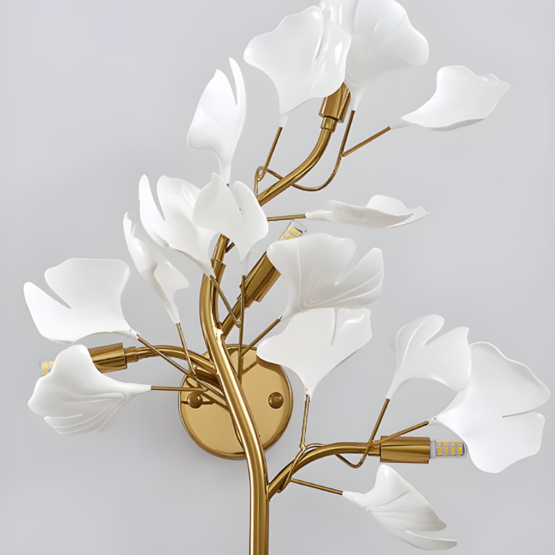 Applique Murale LED Décoratif Moderne en Céramique Dorée | Éclairage Design Haut de Gamme