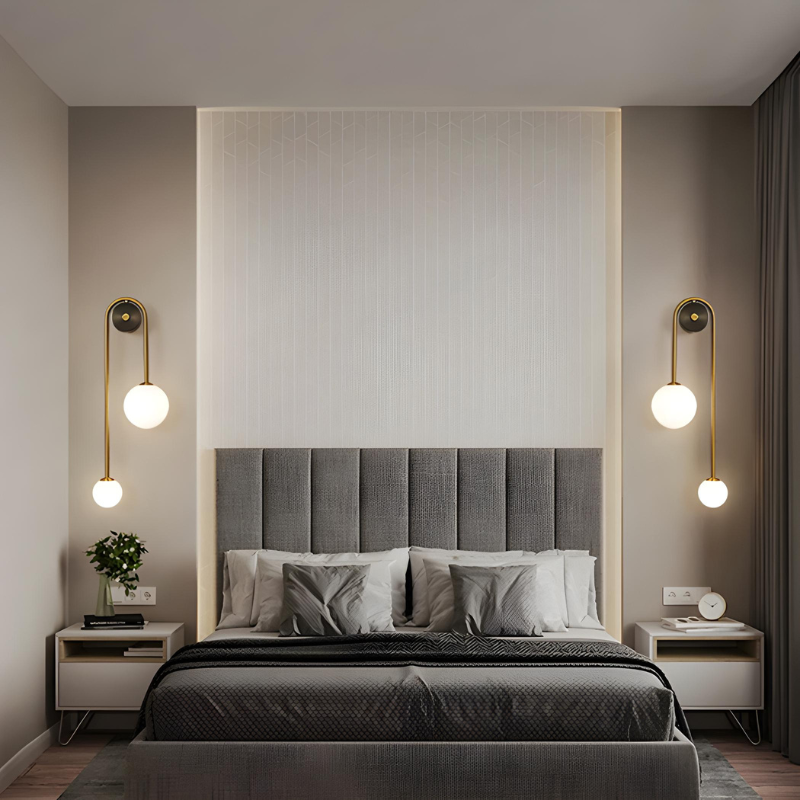 Applique Murale LED Minimaliste Nordique Décoratif et Design | Double Sphère