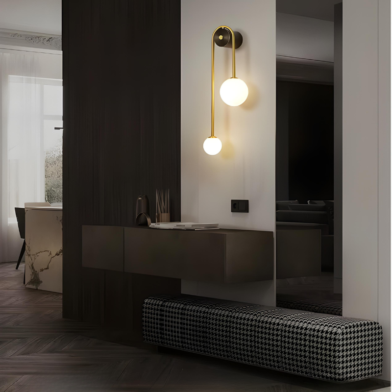 Applique Murale LED Minimaliste Nordique Décoratif et Design | Double Sphère