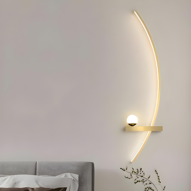 Applique Murale LED Minimaliste Moderne | Arc de Cercle