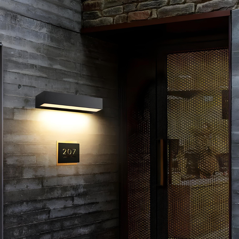 Applique Extérieure Murale LED Extérieur Rectangulaire Décoratif