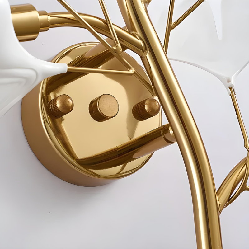 Applique Murale LED Décoratif Moderne en Céramique Dorée | Éclairage Design Haut de Gamme