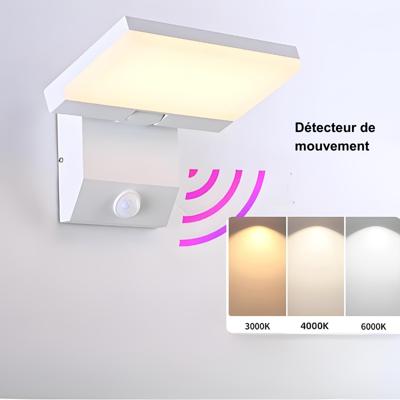 Applique Murale LED Extérieure Moderne et Minimaliste avec Détecteur de Mouvement