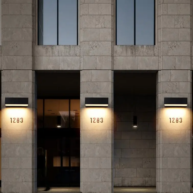 Applique Extérieure Murale LED Extérieur Rectangulaire Décoratif